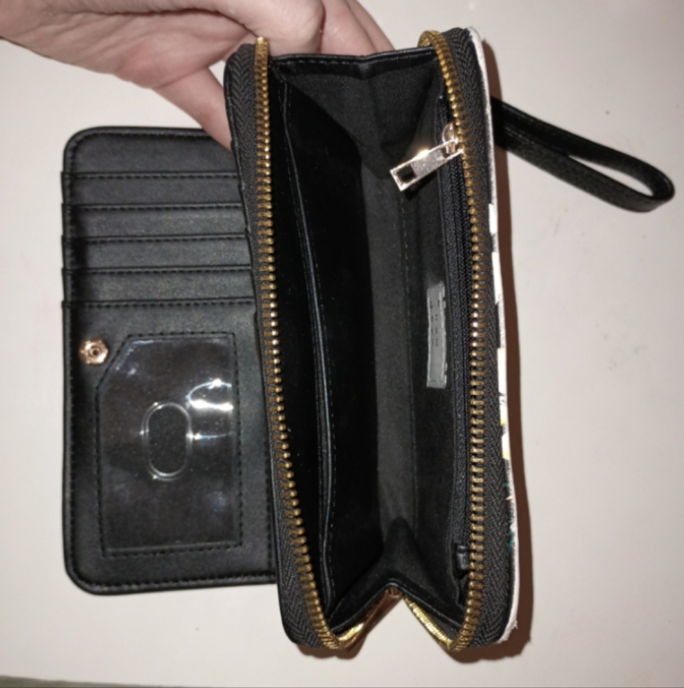 A New Day Floral Zipper Wallet w/ Wristlet